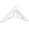 Ekena Millwork Pitch Stanford Architectural Grade PVC Gable Pediment, 36"W x 13 1/2"H x 1"P (9/12) GPP036X014X100STA - alternate 1